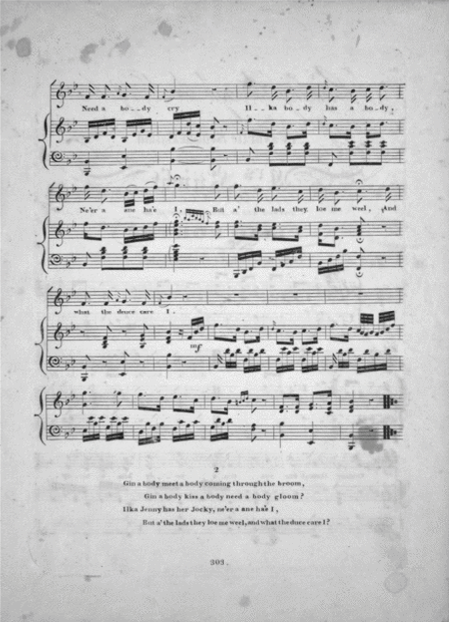 Coming Through the Rye. A Favorite Scotch Ballad Voice scores gallery preview page 2