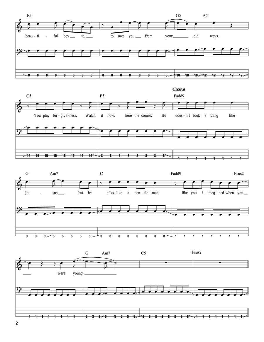 When You Were Young Acoustic Guitar scores gallery preview page 2