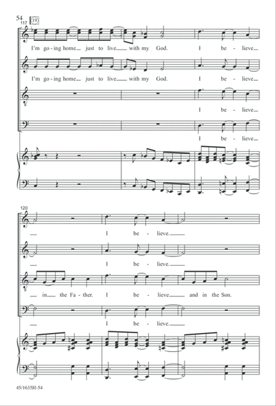 Mass: A Celebration of Love and Joy 4-Part scores gallery preview page 54