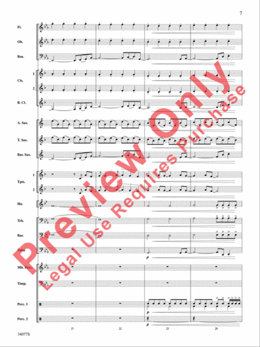 Don't Stop Believin' Concert Band scores gallery preview page 8