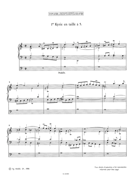 Livre D'orgue (lp68)