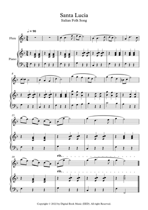 Santa Lucia - Italian Folk Song (Flute + Piano)