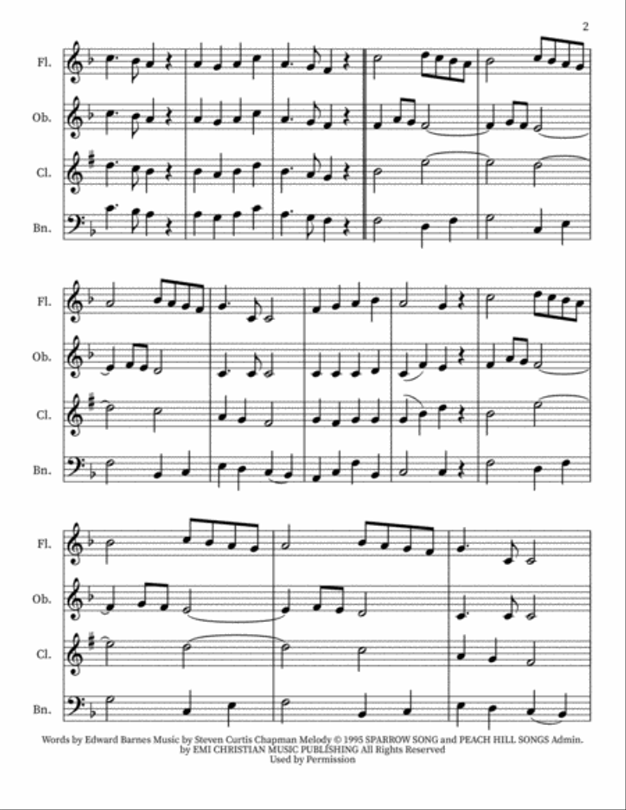 Angels We Have Heard On High Woodwind Quartet scores gallery preview page 2