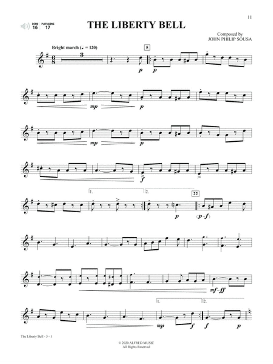 Patriotic Favorites Instrumental Solos Trumpet scores gallery preview page 4