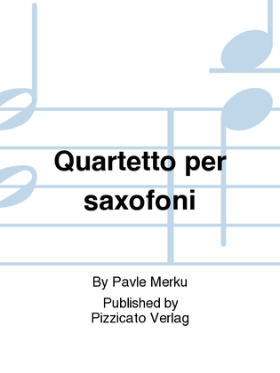 Quartetto per saxofoni