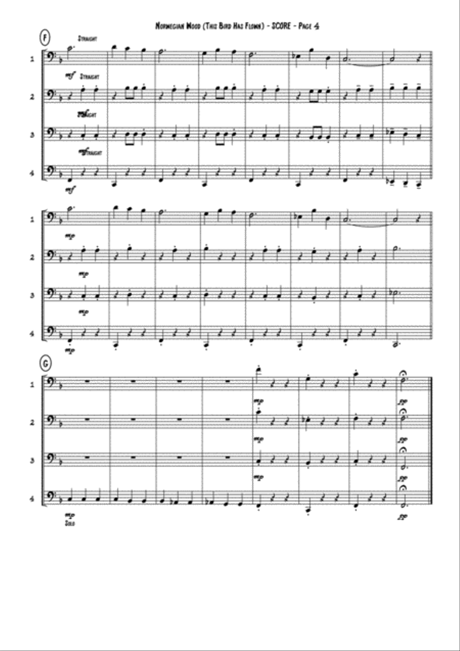 Norwegian Wood (This Bird Has Flown) Norwegian Wood (This Bird Has Flown) Brass Ensemble scores gallery preview page 4