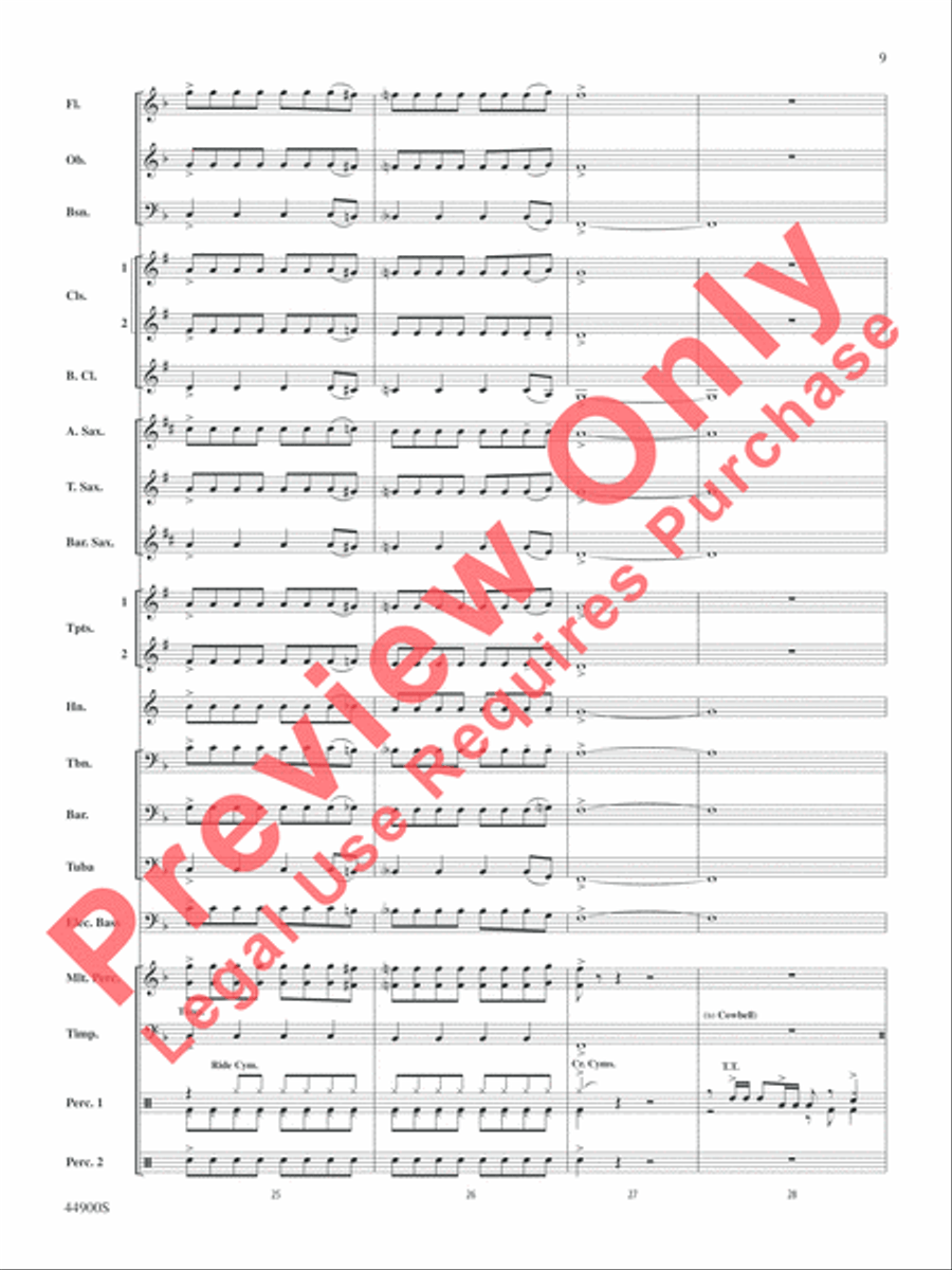 She's Kinda Hot She's Kinda Hot Concert Band scores gallery preview page 10