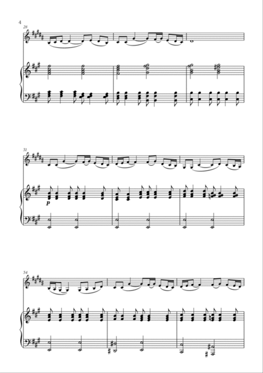 Polovtsian Dance (from Prince Igor) (for Clarinet and Piano) Clarinet Solo scores gallery preview page 4