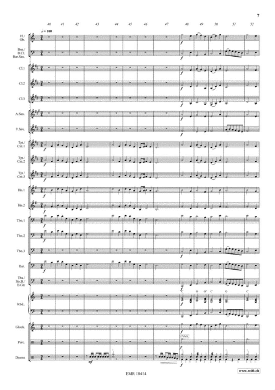 Swiss Holiday Concert Band scores gallery preview page 8