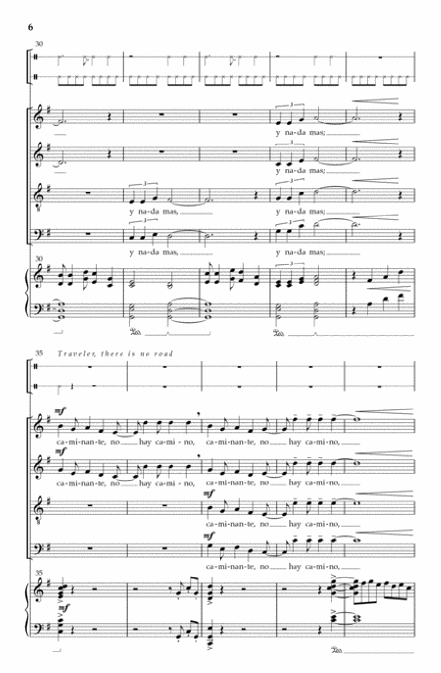 Caminante 4-Part scores gallery preview page 5