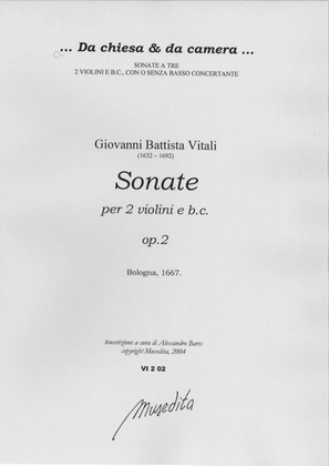 Sonate op.2 (Bologna 1667)