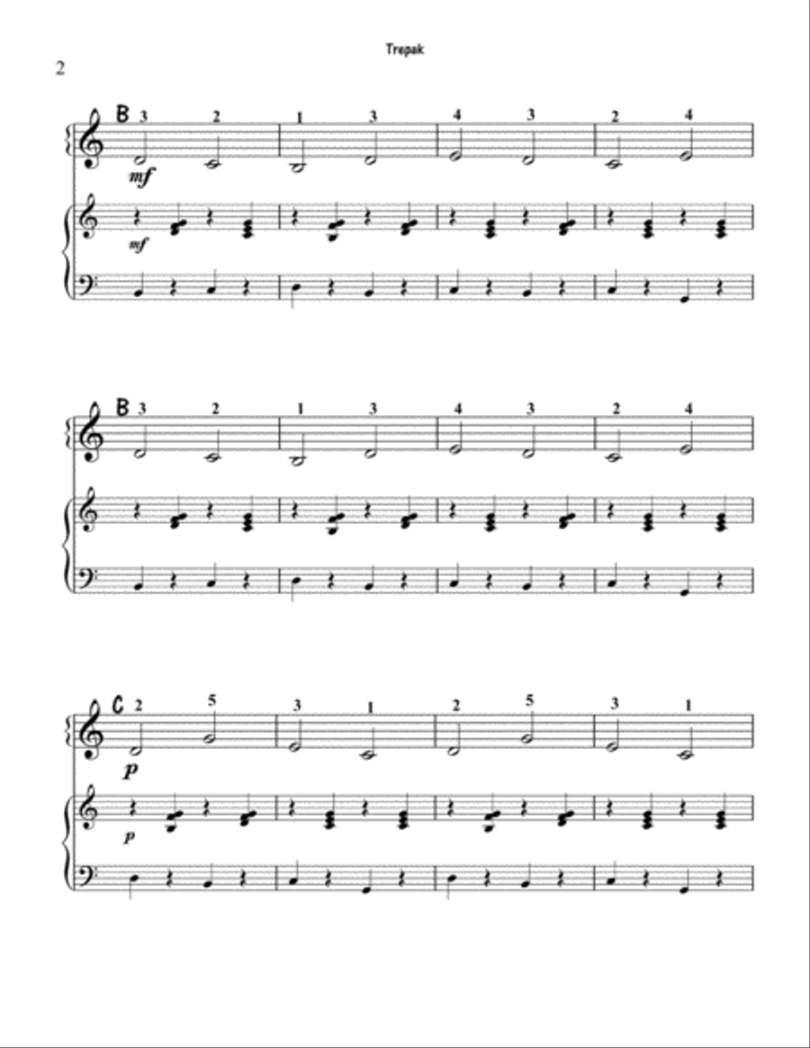 Trepak from the Nutcracker Ballet Suite (First Year Piano Students) Piano Method scores gallery preview page 2