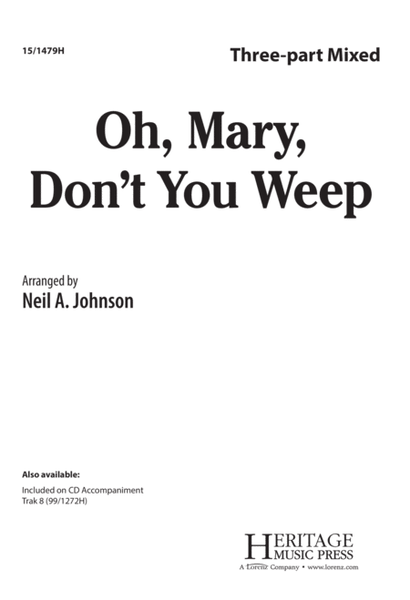 Oh, Mary Don't You Weep