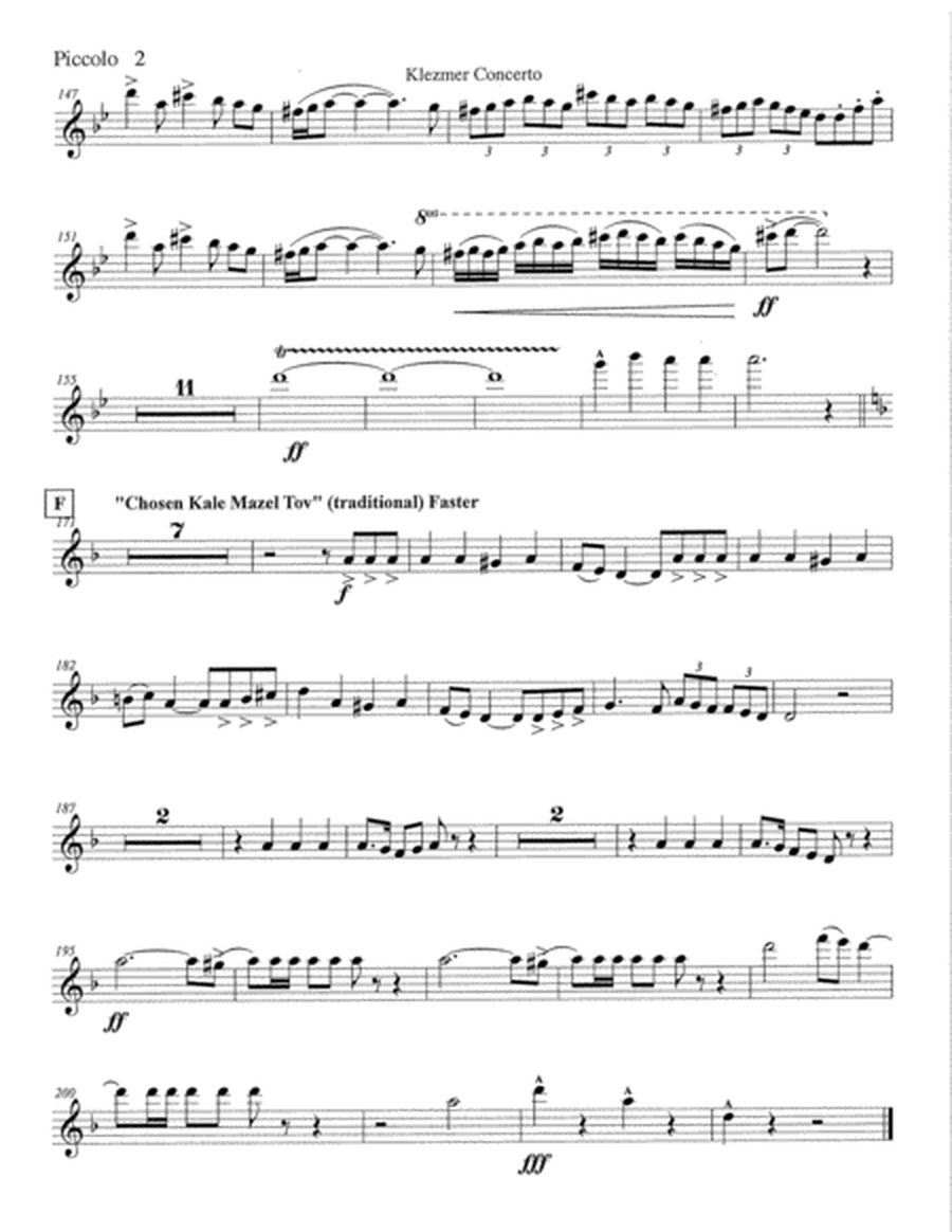 Klezmer 101 from Klezmer Concerto for Clarinet and Wind Orchestra (complete set of parts)