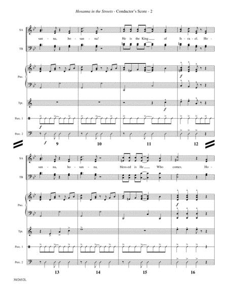 Hosanna in the Streets - Trumpet and Percussion Score and Parts