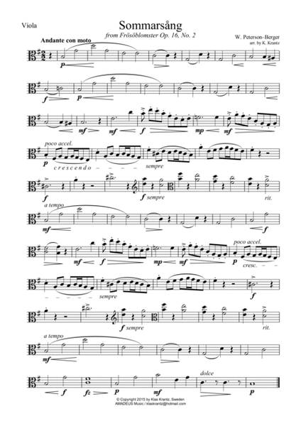Frösöblomster Op. 16 - 8 pieces for string quartet image number null