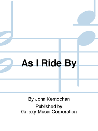 Book cover for As I Ride By
