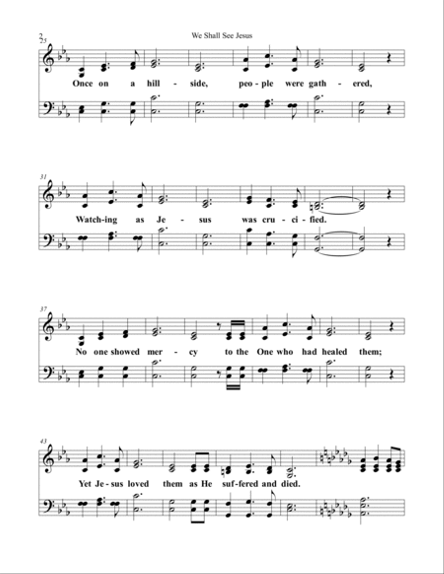 We Shall See Jesus We Shall See Jesus 4-Part scores gallery preview page 2