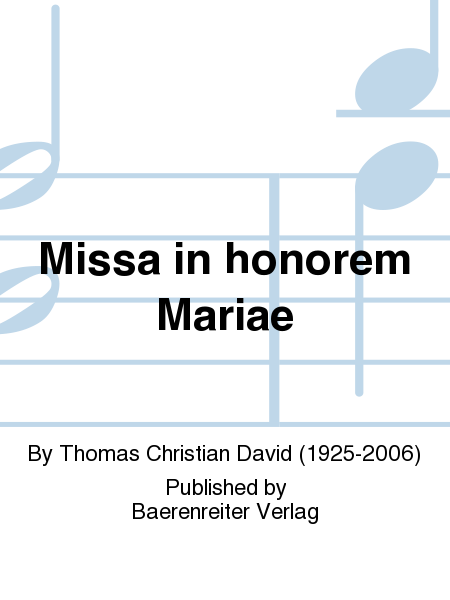 Missa in honorem Mariae (1962)