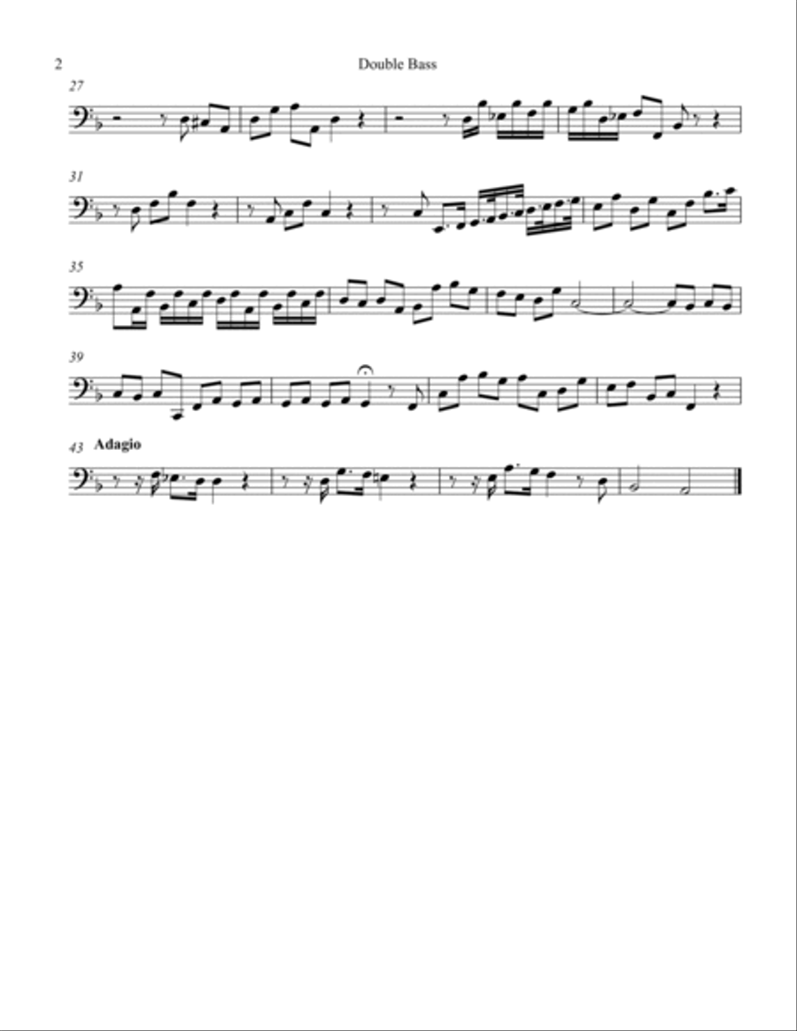 Concerto Grosso Op. 6 #2 Movement I String Orchestra scores gallery preview page 2