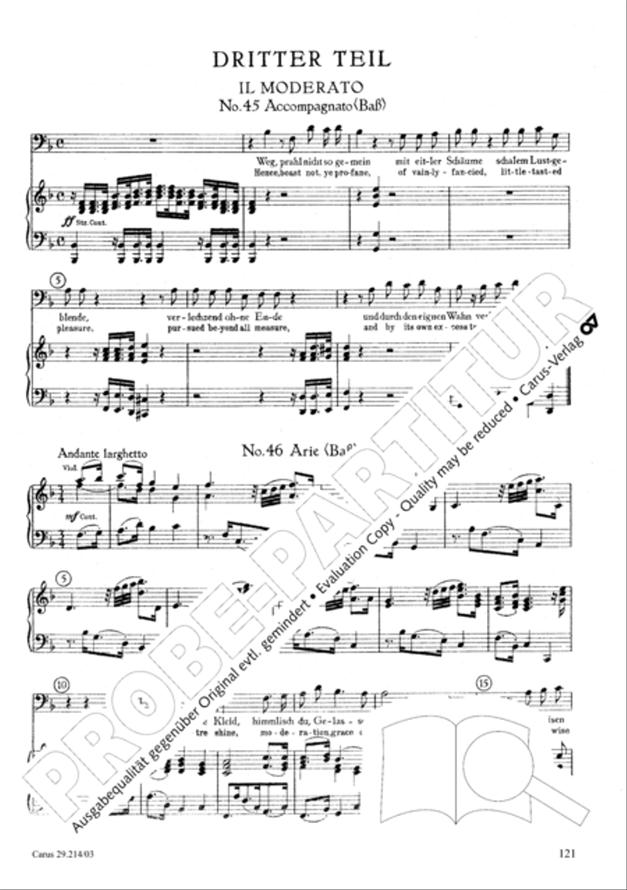 L'Allegro, il Pensieroso ed il Moderato TB scores gallery preview page 122