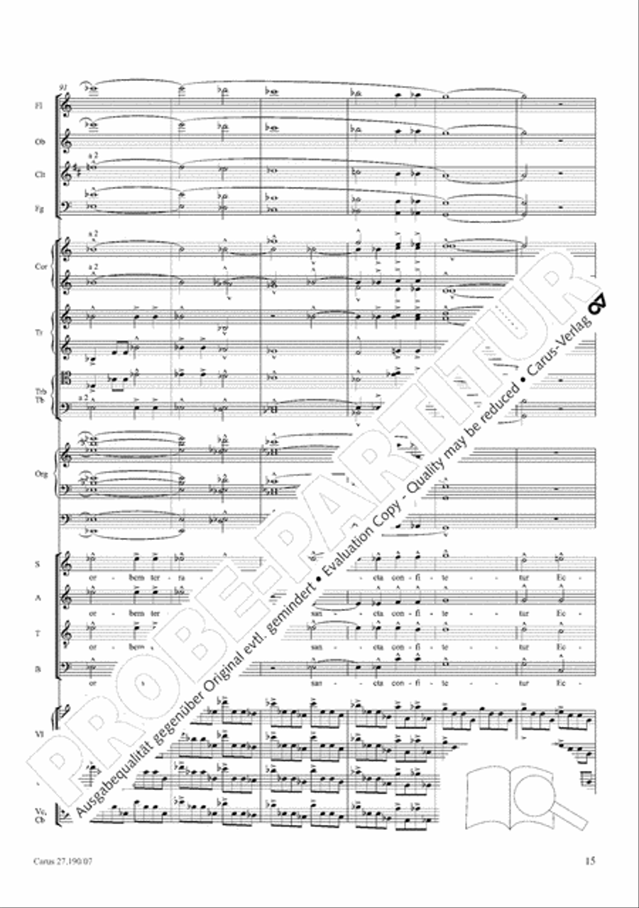 Te Deum Te Deum 4-Part scores gallery preview page 23
