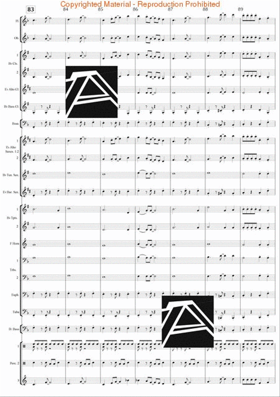 Jazz Suite No. 2 - Finale Concert Band scores gallery preview page 14