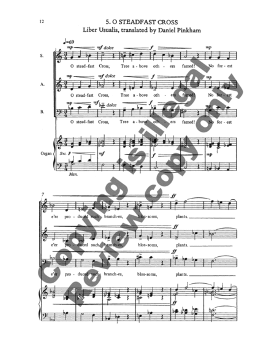 The Dallas Anthem Book Unison Choir scores gallery preview page 5