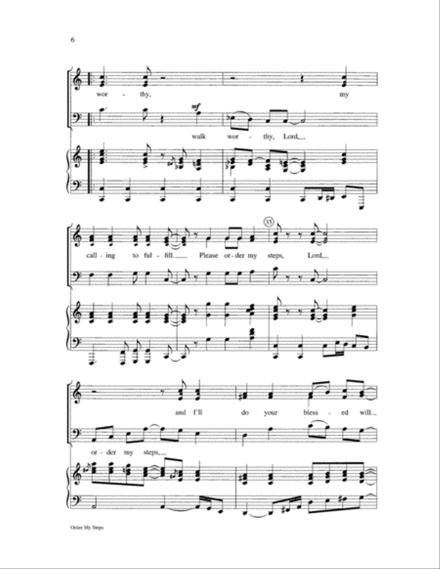 Order My Steps Order My Steps 3-Part scores gallery preview page 6