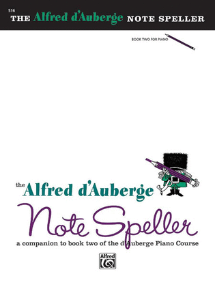 Book cover for Alfred d'Auberge Piano Course Note Speller, Book 2