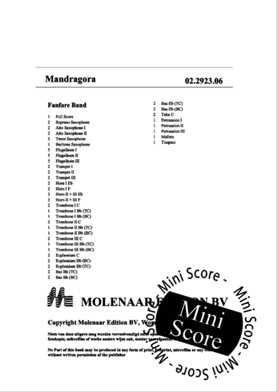 Mandragora Fanfare Band scores gallery preview page 4