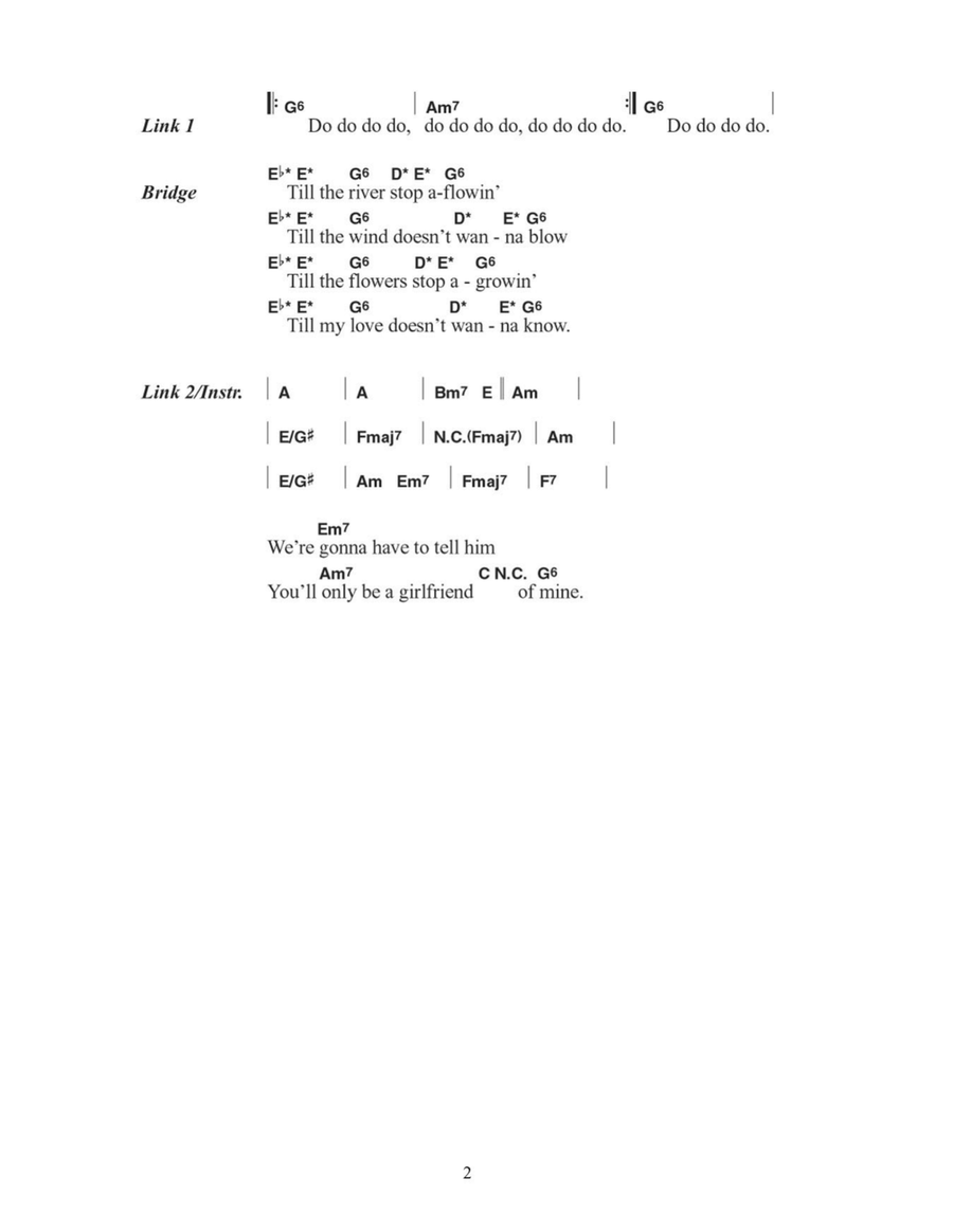 Girlfriend Acoustic Guitar scores gallery preview page 2