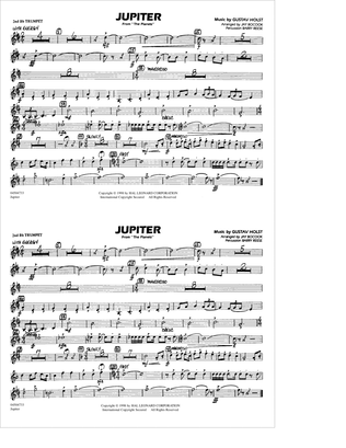 Jupiter (from "The Planets") - 2nd Bb Trumpet