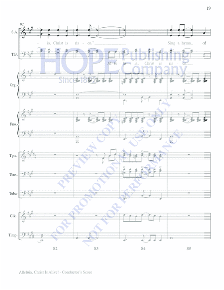 Alleluia, Christ Is Alive! Choir scores gallery preview page 21