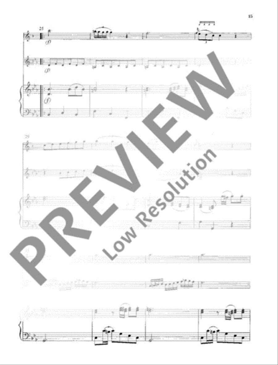Trio E Flat major Bassoon scores gallery preview page 18
