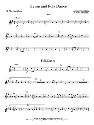 Hymn and Folk Dance: E-flat Alto Saxophone