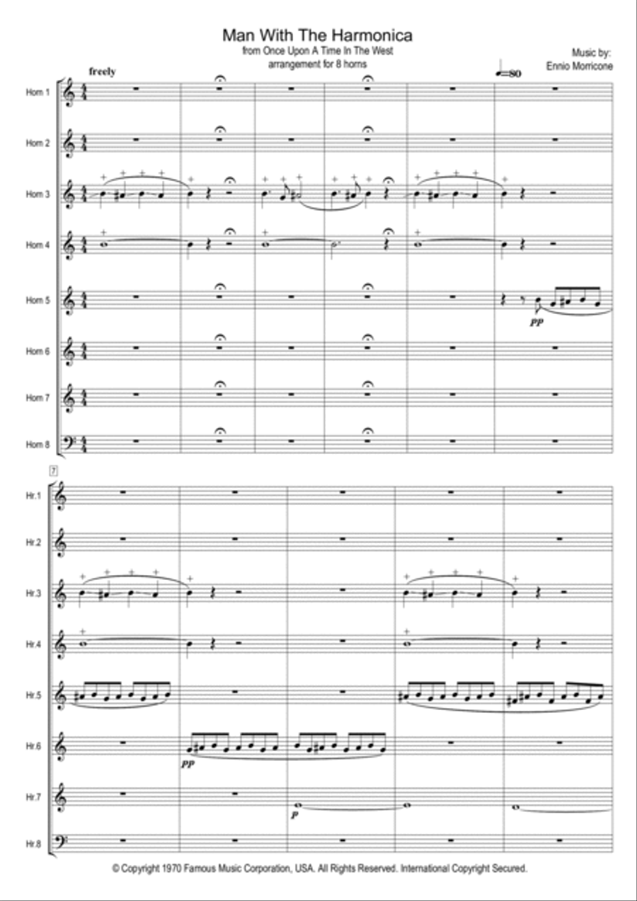 Man With The Harmonica Horn scores gallery preview page 3