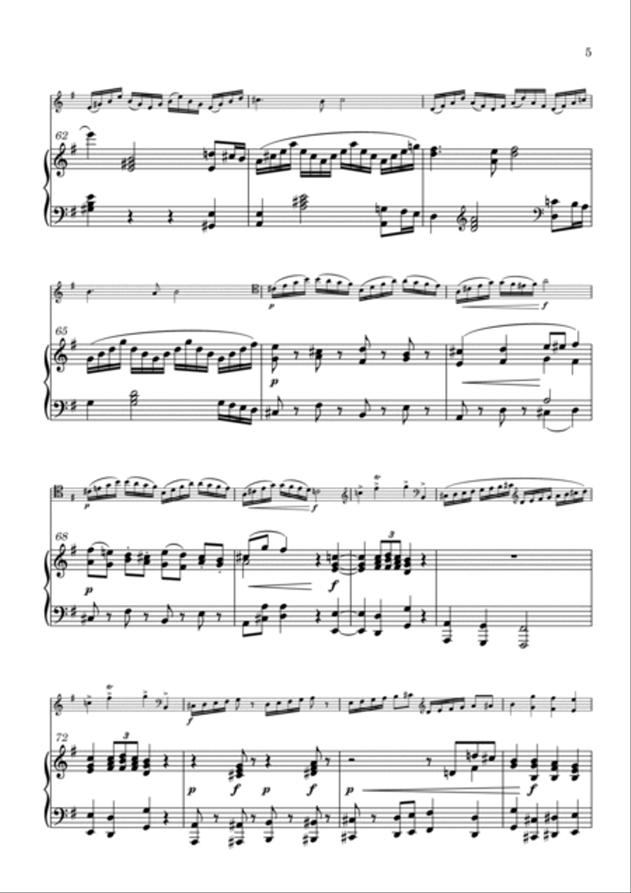 Concerto No. 2 for Violoncello, G-Major Piano scores gallery preview page 5
