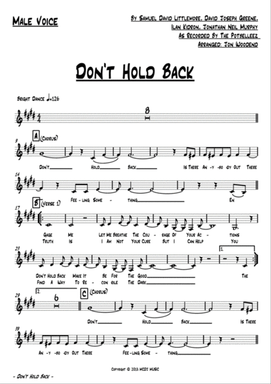 Don't Hold Back Jazz Ensemble scores gallery preview page 2