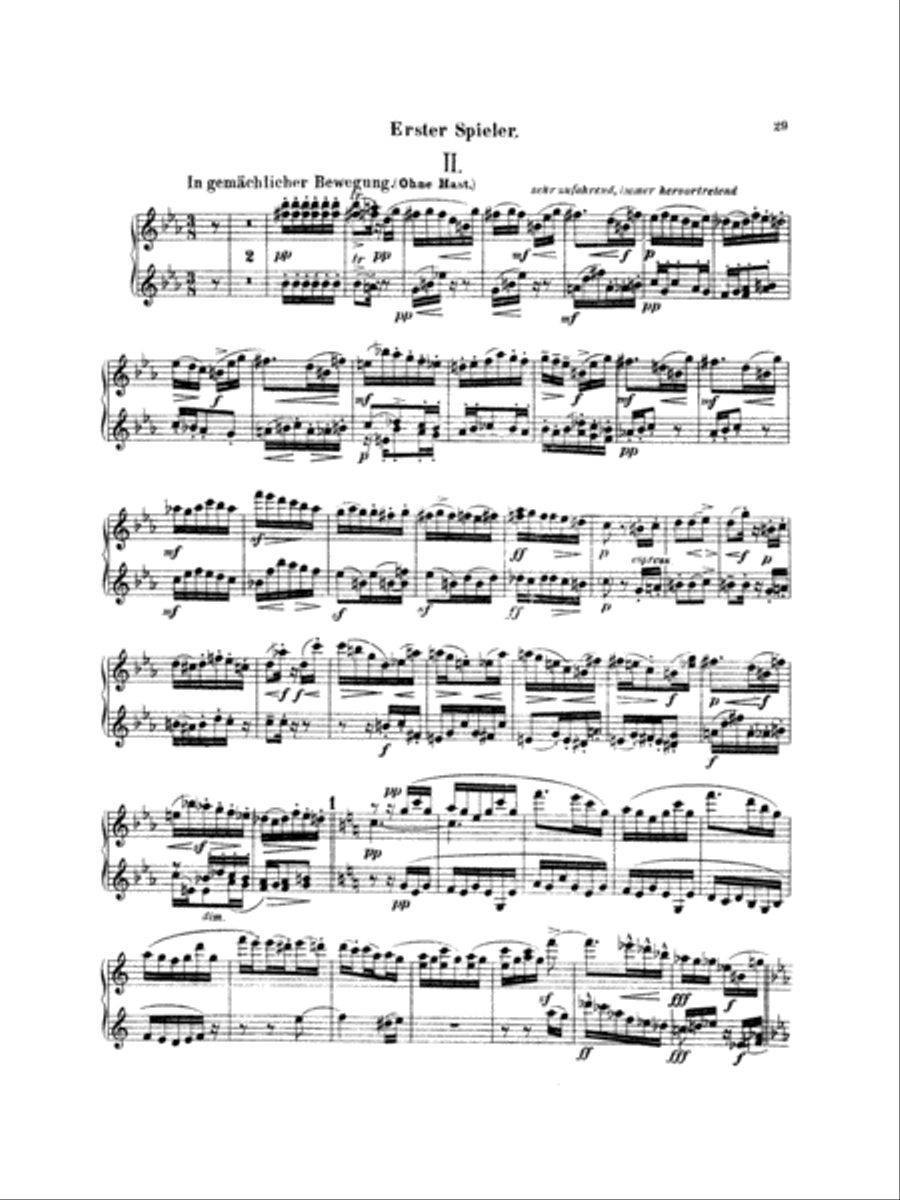 Mahler: Symphony No. 4, in G Major Piano Duet scores gallery preview page 2