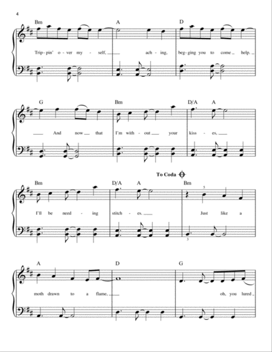 Stitches Easy Piano scores gallery preview page 4