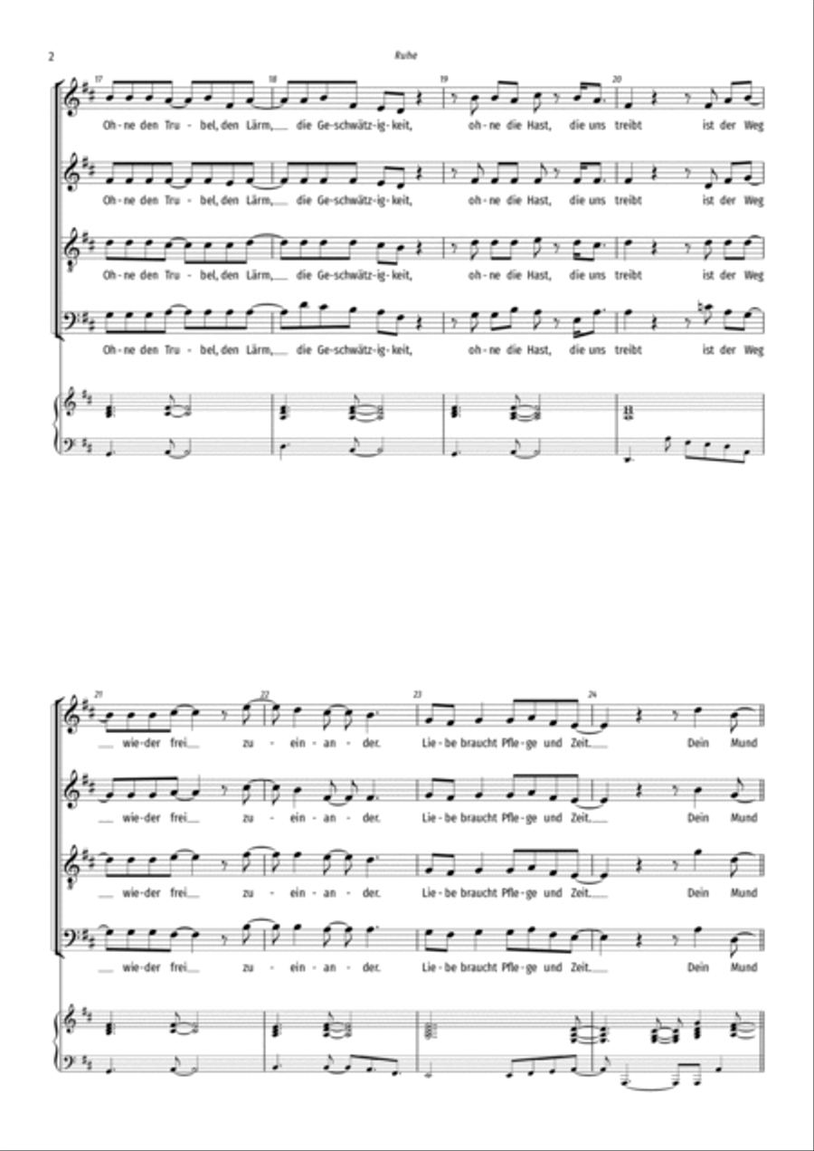Ruhe Ruhe 4-Part scores gallery preview page 2