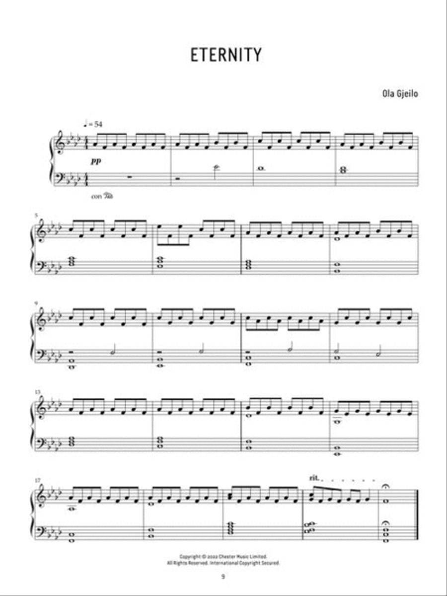 Dawn Piano Solo scores gallery preview page 6