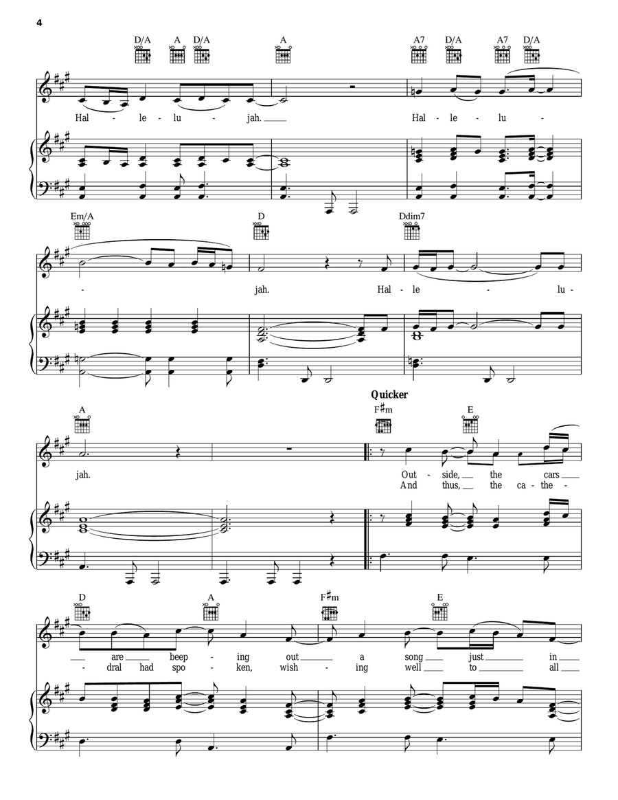 Human Of The Year Piano, Vocal, Guitar scores gallery preview page 4