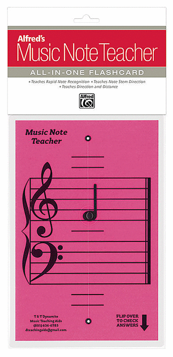 Alfred's Music Note Teacher: All-In-One Flashcard (Pink)