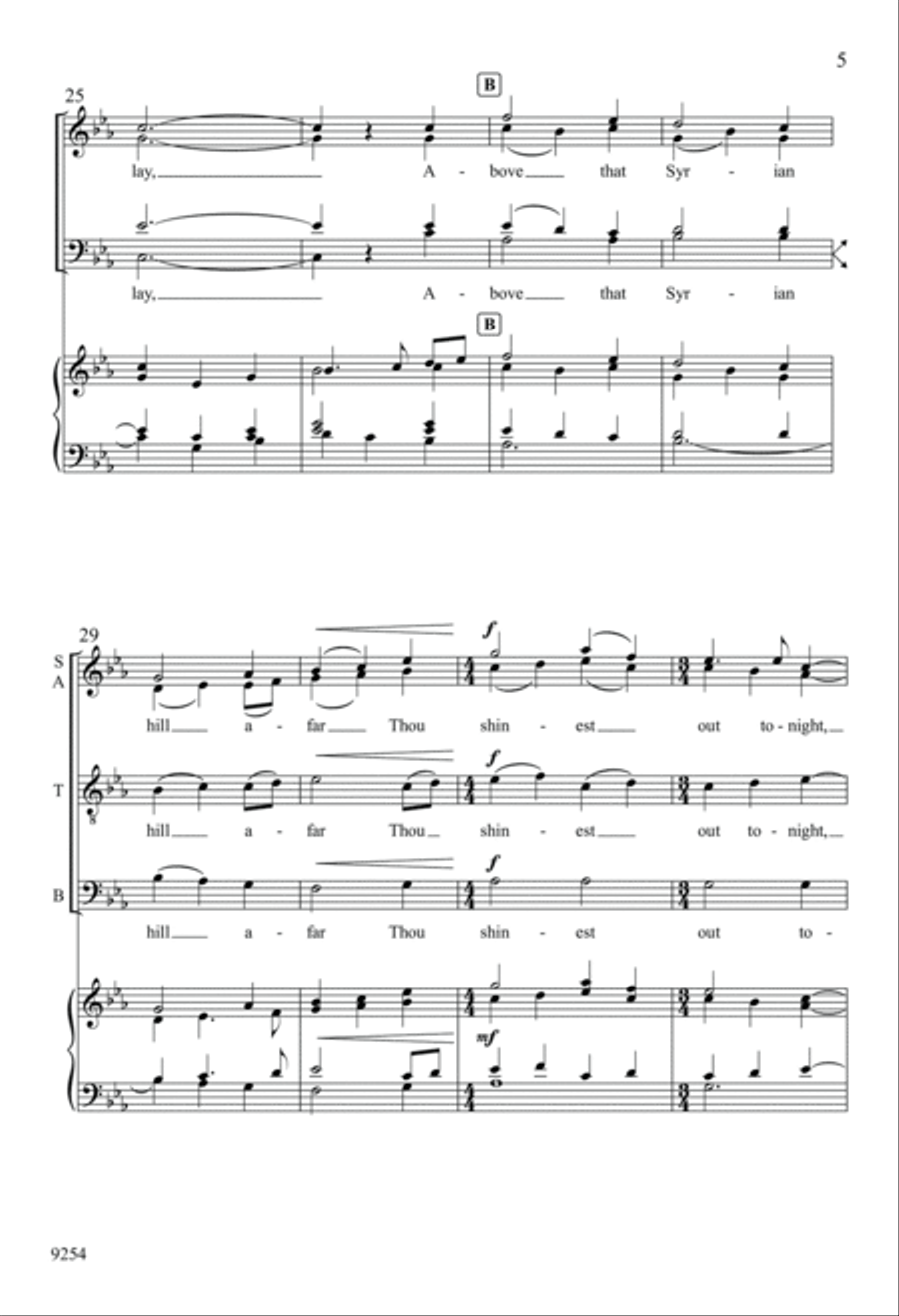 Star of the East 4-Part scores gallery preview page 5