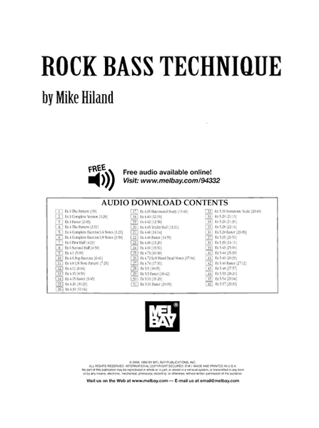 Rock Bass Technique