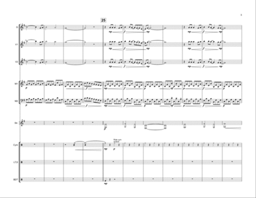 A Million Dreams Percussion Ensemble scores gallery preview page 4