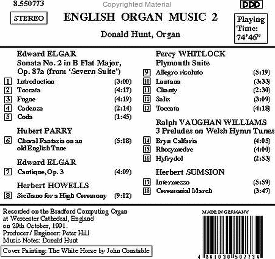 English Organ Music Vol. 2 image number null