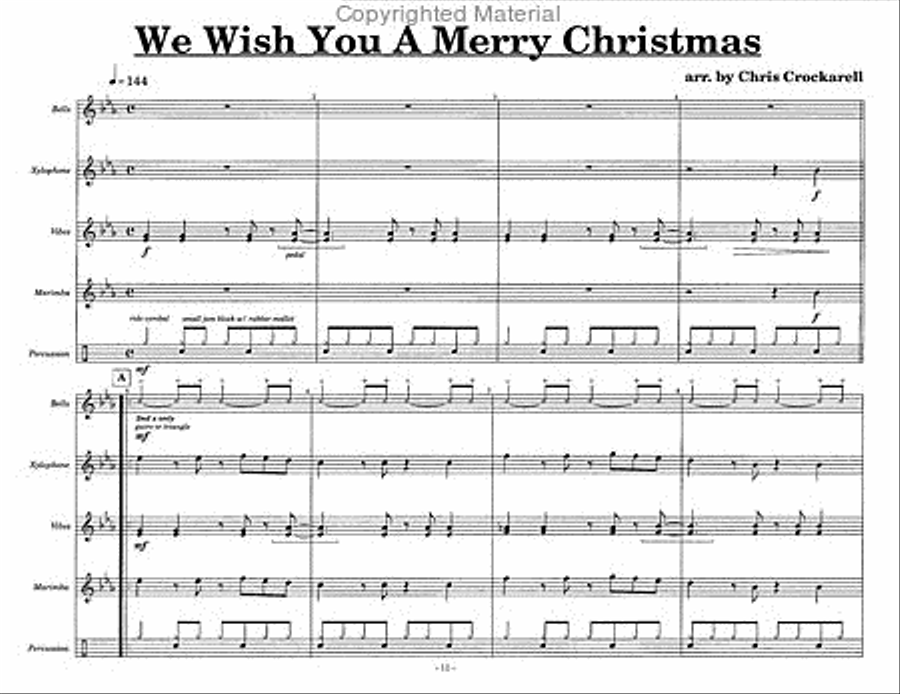 Christmas Ditties Christmas Ditties Percussion Ensemble scores gallery preview page 4